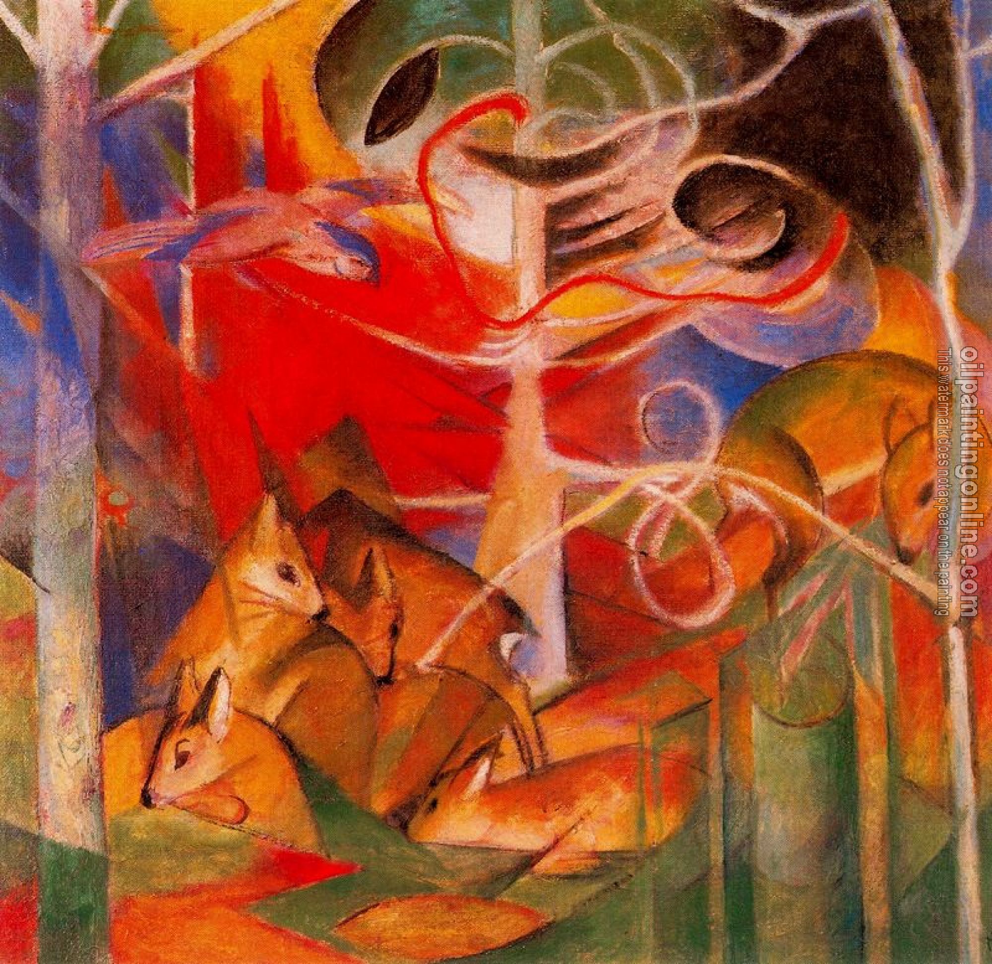 Marc, Franz - Deer in the Forest